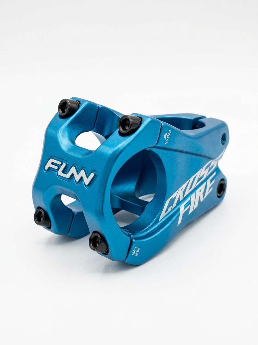 Potence VTT Funn Crossfire 31.8 mm bleu anodisé